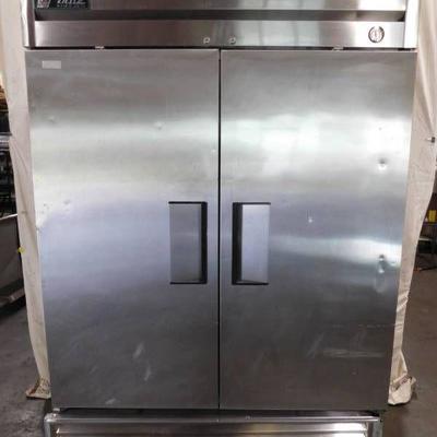 True 2 Door Stainless Steel Freezer