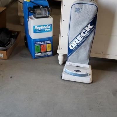 Rug doctor Cleaner and Oreck Vacuum
