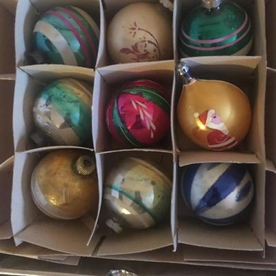 Nice vintage glass ball Christmas ornaments!