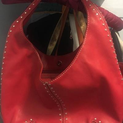 Michael Kors purse, fire engine red!