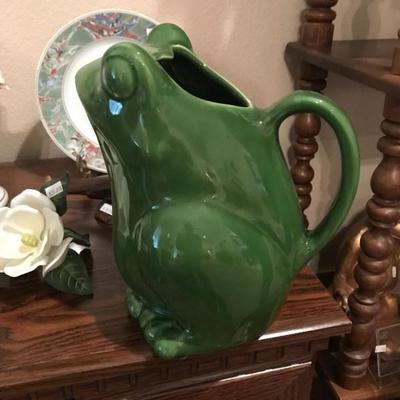La Sur frog water pitcher. $28