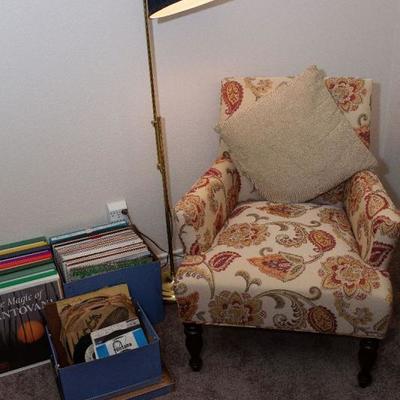 Chair @ $100. Standing lamp @ $50
