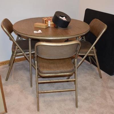 Round & Square Card Table & Chairs