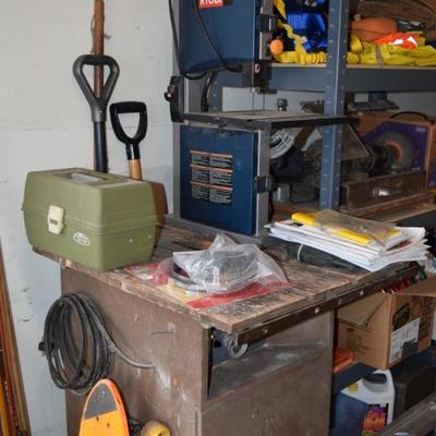 Skateboard, Tools, & Garage Items