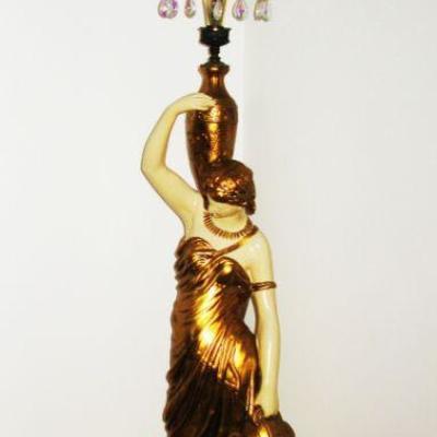 Goddess figure 7' tall crystal light floor lamp   BUY IT NOW $ 345.00