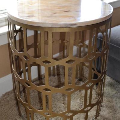 Mitchell Gold stone top side table