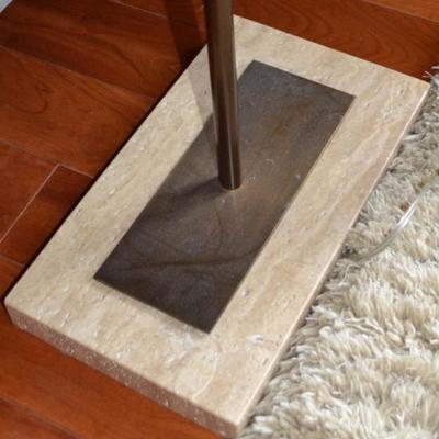 ...with travertine bases