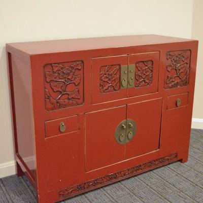 Asian inspired cabinet