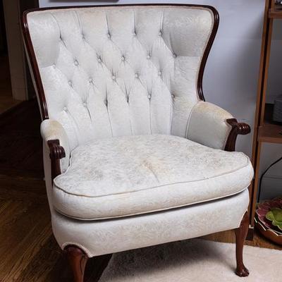 Sherman Brother trade co.Â vintage winged chair

