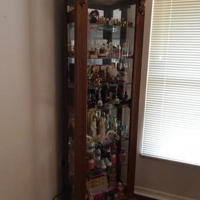 Curio 76 t x 23 w x 11 d with an amazing perfume collection 