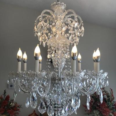 one of two chandeliers were selling 