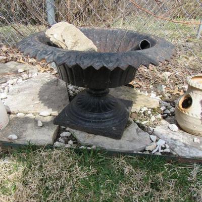 Victorian cast urn