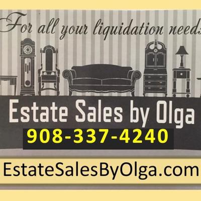 Estate Sales By Olga in Cranford NJ for 2 Day Liquidation Sale