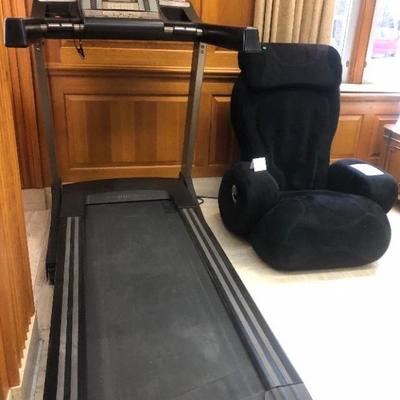 Treadmill and message chair sharper image