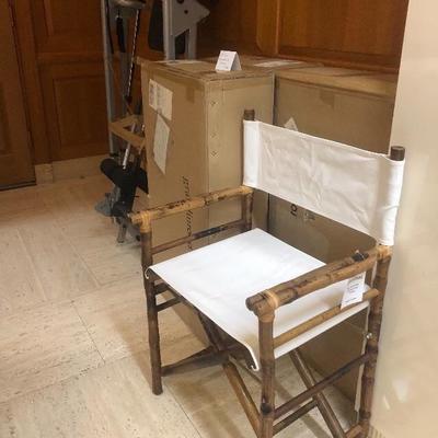 New in box 3 directors chairs 