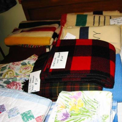 Pendelton blankets and clothes 