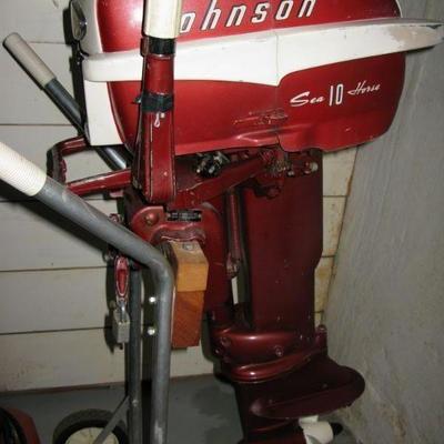 old Johnson outboard motor   SEAHORSE 10 MODEL QD  BUY IT NOW  $ 245.00