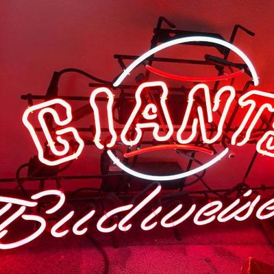 SF Giants Budweiser Neon Sign 