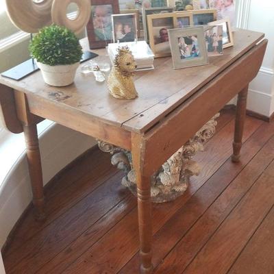 Rustic Drop Leaf Kitchen or Display Table