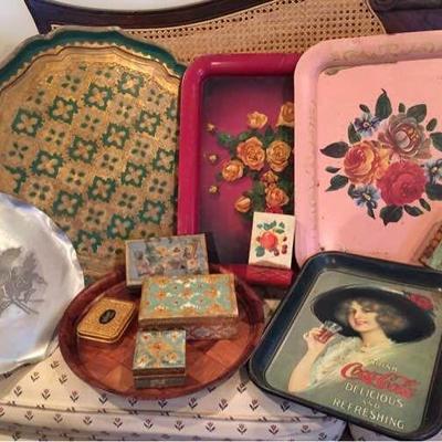 Vtg Boxes and Trays
