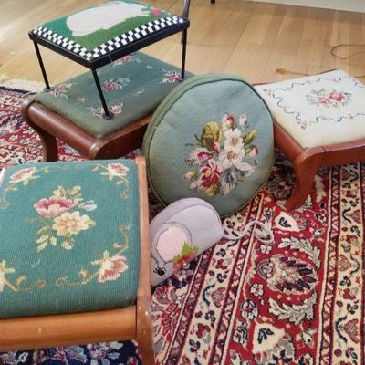 Needlepoint Footrests