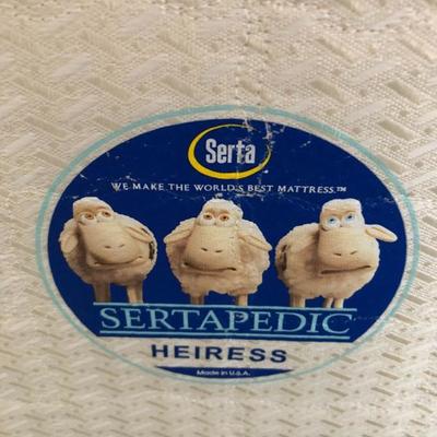 Sold separately - Q Serta Heiress mattress & box spring - $150