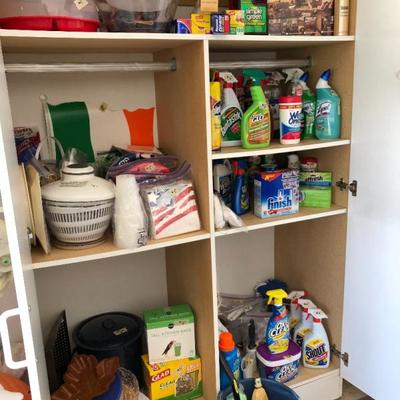 Cleaning supplies, plasticware & more