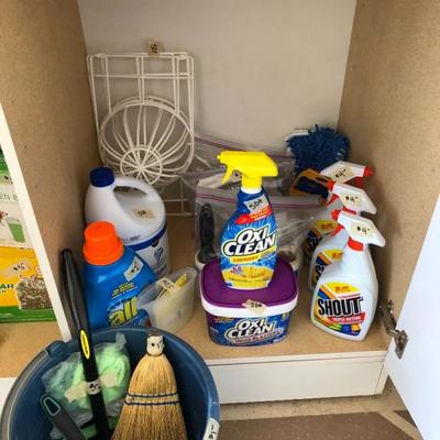 Cleaning supplies, plasticware & more