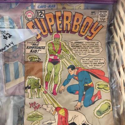 Vintage comic books - Superboy