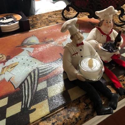George C. Chen Collectible Chef Figurines, plates and more.
