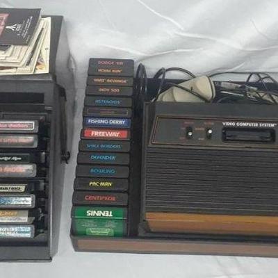 ATARI MODEL CX2600A COMPLETE WORKING SET WITH CASE & 29 GAMES WITH CASE LAWH45 https://www.ebay.com/itm/123751048434