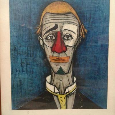 High Quality Print of Tete the Clown by Bernard Buffet 1955 RM1775 https://www.ebay.com/itm/123750652900