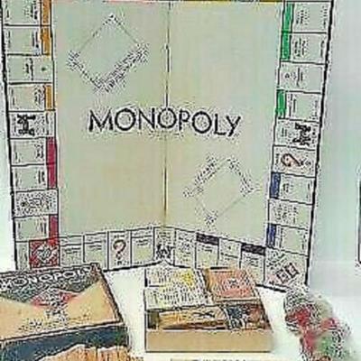 VINTAGE MONOPOLY GAME 1935 COMPLETE WITH GAME PIECES LA6118 https://www.ebay.com/itm/123747638870