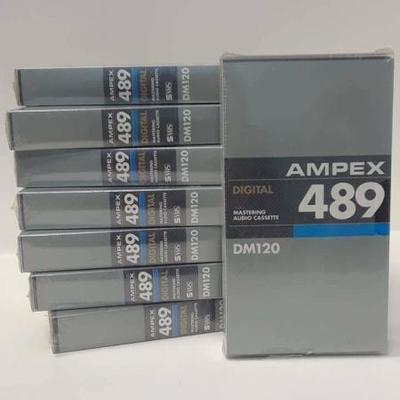 AMPEX 489 DM120 VHS CASSETTE TAPES LOT OF 8 NEVER OPENED PLASTIC WRAPPED LA6079 https://www.ebay.com/itm/113732393949