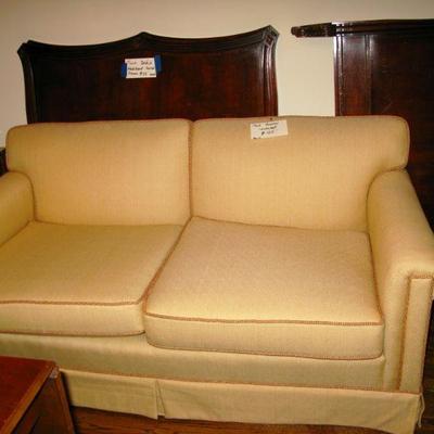 soft color yellow loveseat   BUY IT NOW $ 125.00