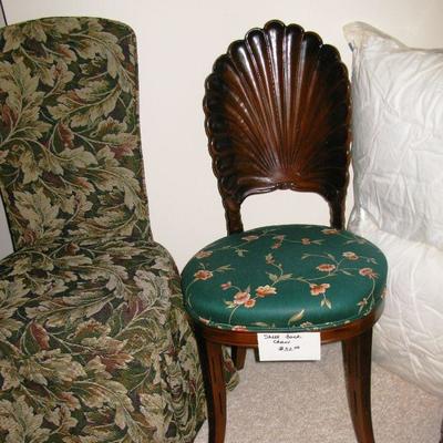 SHELL BACK CHAIR   BUY IT NOW $ 25.00