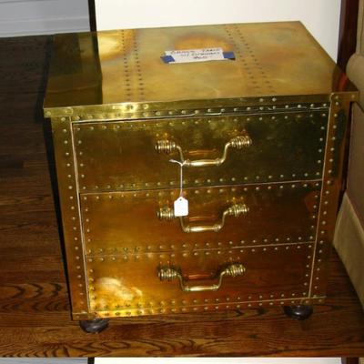 3 drawer brass chest   BUY IT NOW 