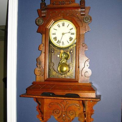 Eastlake kitchen clock  and Eastlake shelf   BUY CLOCK NOW $ 85.00