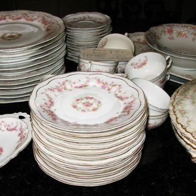 Service for 12 with serving pieces china.  BUY IT NOW  $ 95.00
