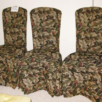 COVERED CHAIRS   BUY THEM NOW  $ 15.00 EACH