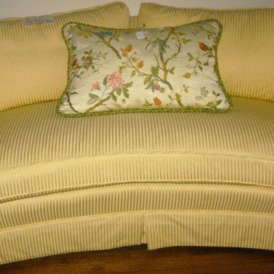 nice yellow bowed love seat   BUY IT NOW $ 165.00