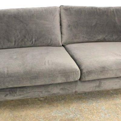  NEW Contemporary Grey Upholstered Sofa

Located Inside â€“ Auction Estimate $200-$400 