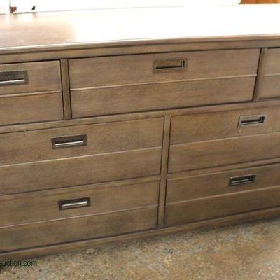  NEW Contemporary 7 Drawer Farm Wood Style Low Chest

Located Inside â€“ Auction Estimate $100-$300 