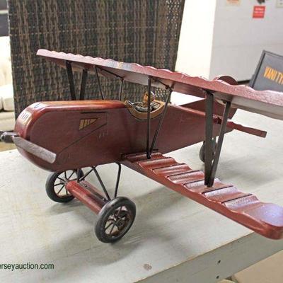  Decorator Wood Air Plane

Located Inside â€“ Auction Estimate $20-$50 