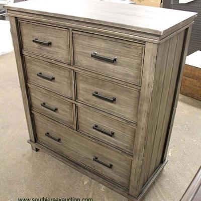  NEW Contemporary Farm Wood Style High Chest

Located Inside â€“ Auction Estimate $100-$300 