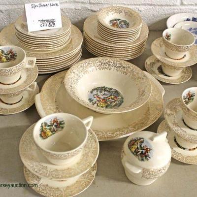  51 Piece â€œChantillyâ€ 22 Karat Sebring Pottery Company Dinnerware Set

Located Inside â€“ Auction Estimate $50-$100 