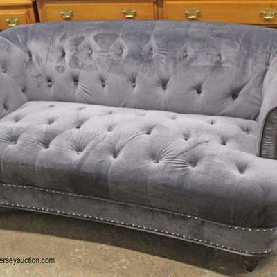  PAIR of NEW Upholstered Button Tufted Contemporary Sofaâ€™s

Located Inside â€“ Auction Estimate $400-$800 