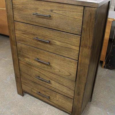  NEW Contemporary Barn Wood Style 5 Drawer High Chest

Located Inside â€“ Auction Estimate $100-$300 