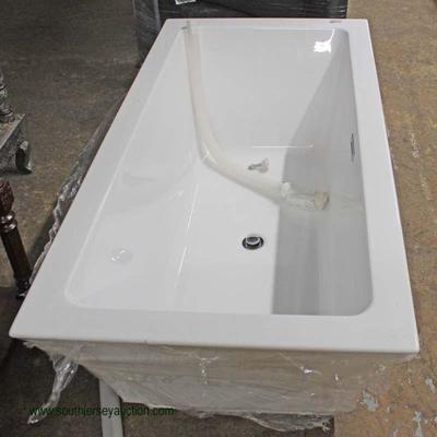  NEW Soaking Tub

Located Inside â€“ Auction Estimate $200-$400 