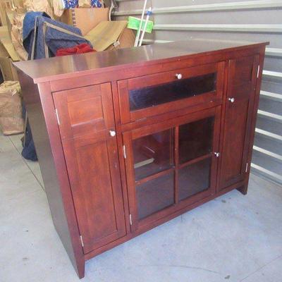 solid wood tv stand